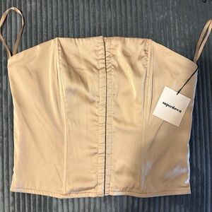 SUPERDOWN | Cream Bustier SZ M nwt!!